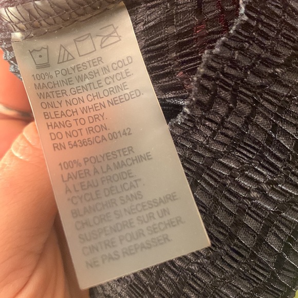 VINTAGE TANJAY Petites Black Top - Picture 11 of 12